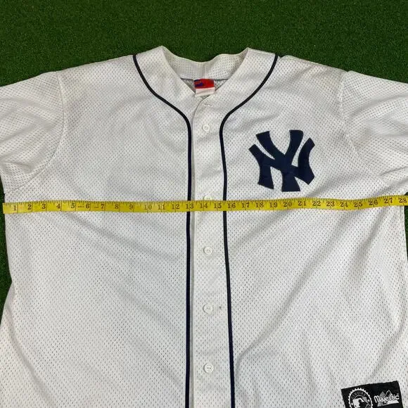 Vintage 90s Majestic New York Yankees MLB Baseball Jersey Sz 2X - Picture 4 of 8